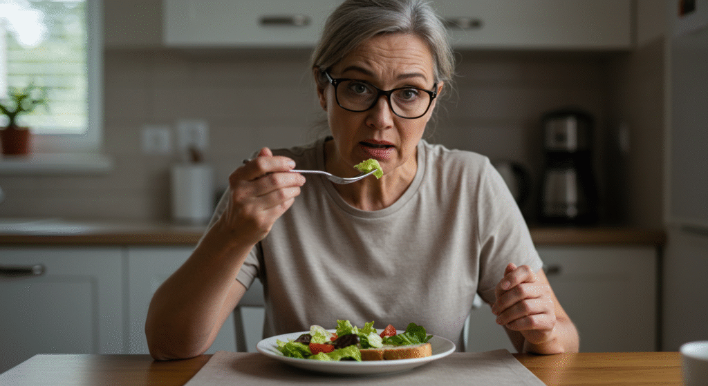 Mujer sufriendo Ansiedad Alimenticia